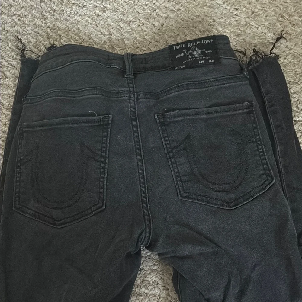 Women's Black True Religion Jeans - Picture 4 of 5